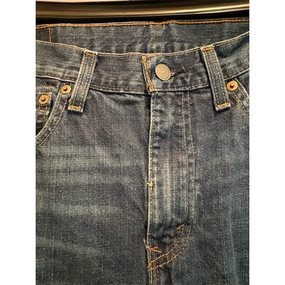 Levi's 527 Jeans Mens 34x32 Blue Medium Wash Bootcut Low Rise Classic Fit